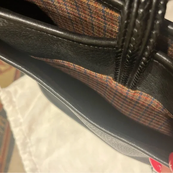 Like new, Brighton Black Textured Leather Shoulder Bag - Picture 7 of 8